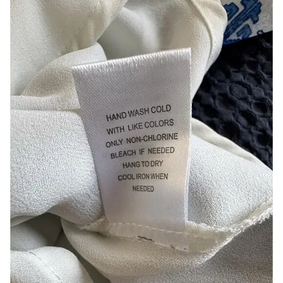 DR2 Cold Shoulder Top Geometric Bohemian Lined V-neck Blouse XL - Picture 6 of 8